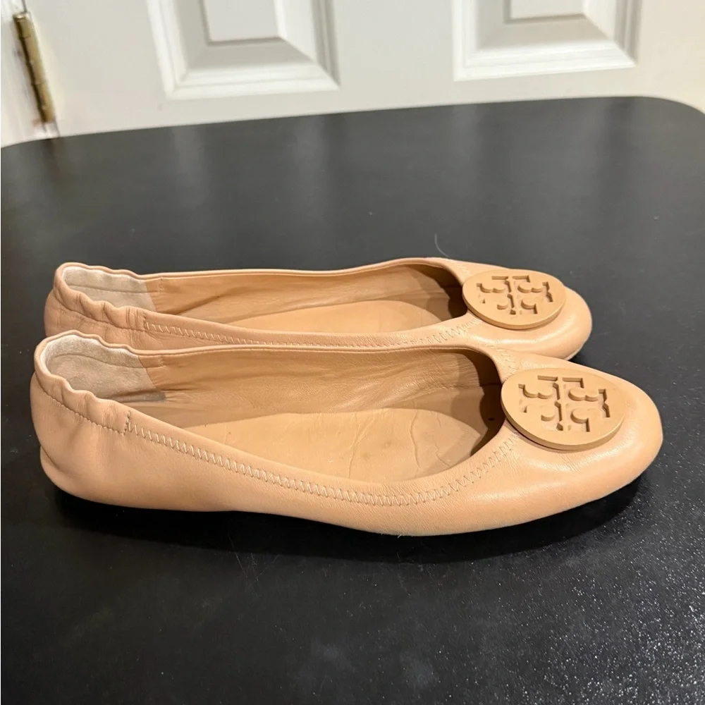 Tory Burch pink leather Flats size 9.5